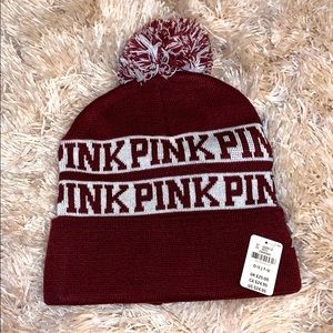 VS PINK Pom-Pom Beanie